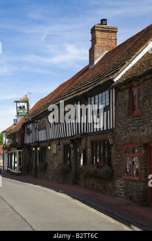 Le George Inn, Alfriston, East Sussex Banque D'Images