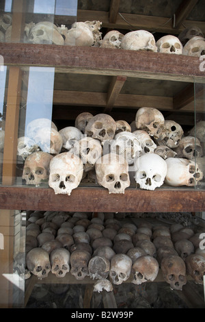 Choeung Ek situé dans ces champs de la mort près de Phnom Penh au Cambodge. Banque D'Images