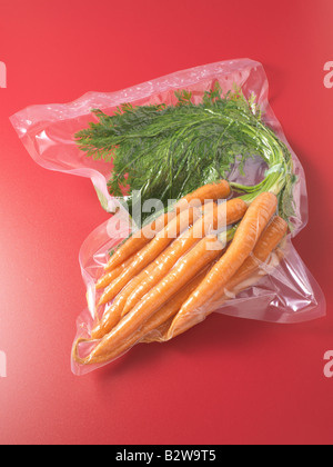 Les carottes emballées sous vide Banque D'Images