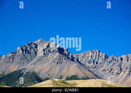 Des pics de montagne de la rivière perdue dans le centre de l'Idaho Gamme Banque D'Images