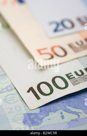 Billets en euros Banque D'Images