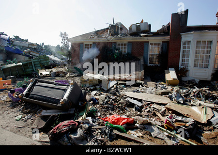 LOS ANGELES Filmset Guerre des Mondes Universal Studios PHOTO GERRIT DE HEUS Banque D'Images