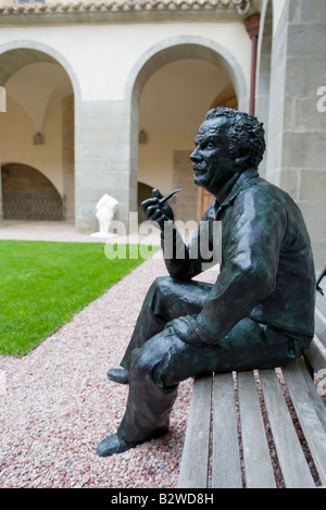 Œuvre d'art dans l'abbaye de Caunes Minervois en France Banque D'Images