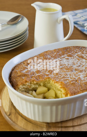 Dessert traditionnel Pudding Eves Food UK Banque D'Images