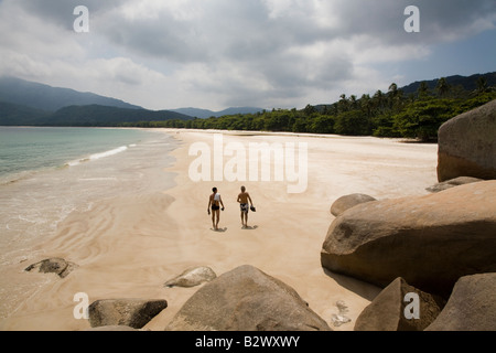 Plage de Lopes Mendes, Ilha Grande, Brésil Banque D'Images