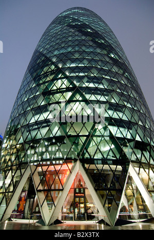 Le bâtiment Gerkin dans le centre de Londres Banque D'Images