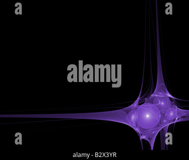 Fractal violet d'art qui fait un grand élément de l'art de la haute technologie ou l'arrière-plan Banque D'Images