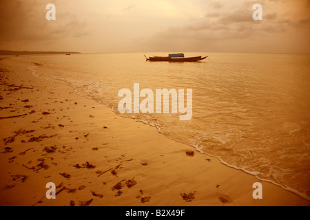 Lever du soleil à Havelock Island,Inde,d'Andaman Banque D'Images