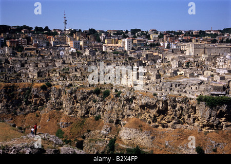 Sasso le Dodici Lune, Matera, province de Matera, Basilicate, Italie Banque D'Images