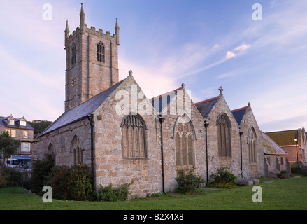 L'église paroissiale de St Ives, St Ives, Cornwall, UK Banque D'Images