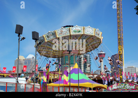 Big swing sur Midway au Stampede Park Banque D'Images