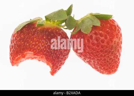 bouchée aux fraises Banque D'Images