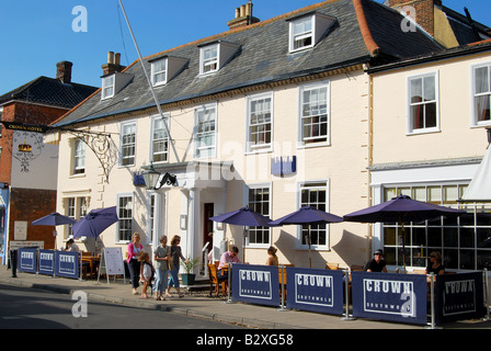 Le Crown Hotel, High Street, Southwold, Suffolk, Angleterre, Royaume-Uni Banque D'Images