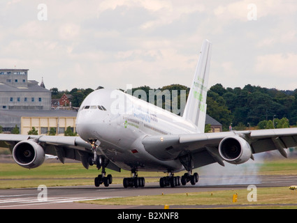 Airbus Industrie Airbus A380-841 afficher au Farnborough Airshow 2008 Banque D'Images