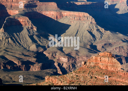 Mather Point du Grand Canyon- la fin de l'après-midi 3 Banque D'Images