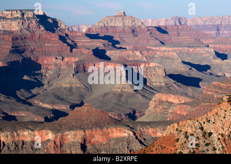 Mather Point du Grand Canyon- la fin de l'après-midi Banque D'Images