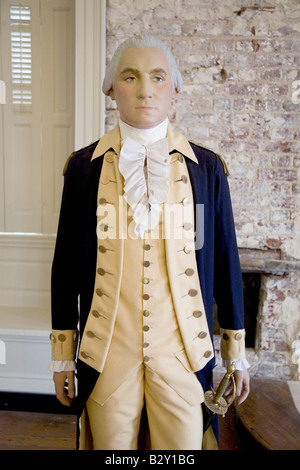 Un mannequin du Général George Washington qu'il était apparu au 18e siècle, Maryland State House, Annapolis, Maryland Banque D'Images