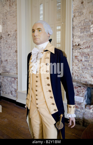 Un mannequin du Général George Washington qu'il était apparu au 18e siècle, Maryland State House, Annapolis, Maryland Banque D'Images