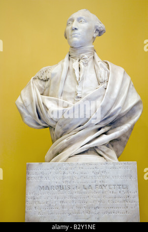 Sculpteur d'origine du Marquis de Lafayette, héros de la Révolution américaine à partir de la France, par Jean-Antoine Houdon Banque D'Images
