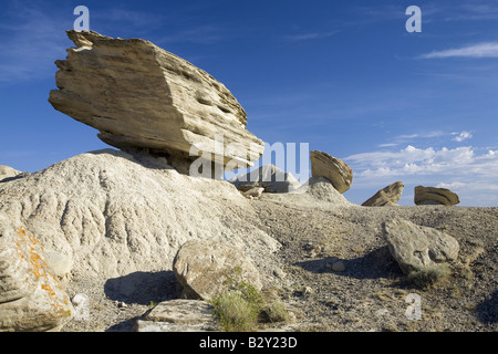 Rock formations in Toadstool Geologic Park Banque D'Images