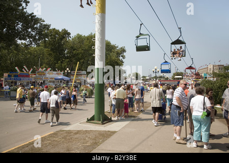 Portrait de l'Iowa State Fair, Des Moines, Iowa, Août 2007 Banque D'Images