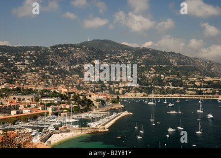 Villefranche-sur-Mer dans le sud de la France Banque D'Images