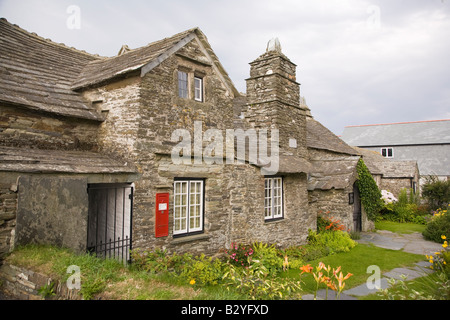 L'ancien bureau de poste Tintagel Cornwall la propriété du National Trust Banque D'Images