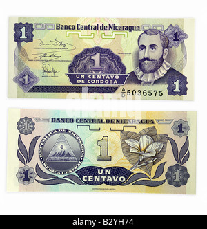 L'argent de l'ONU un Centavo Nicaragua Banque D'Images