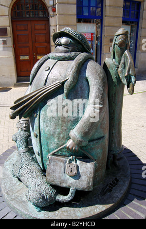 Famille Giles statue, Princes Street, Ipswich, Suffolk, Angleterre, Royaume-Uni Banque D'Images