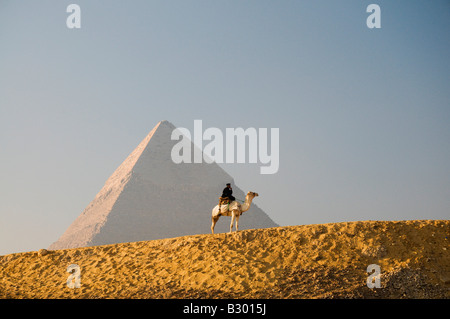 Pyramide de Khafré, Giza, Egypte Banque D'Images