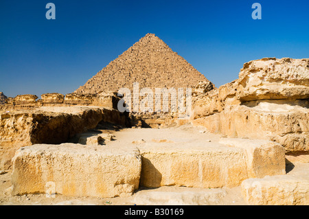 Pyramide de Khafré, Giza, Egypte Banque D'Images