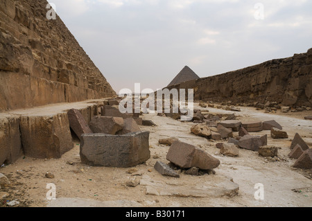 Pyramide de Khafré, Giza, Egypte Banque D'Images