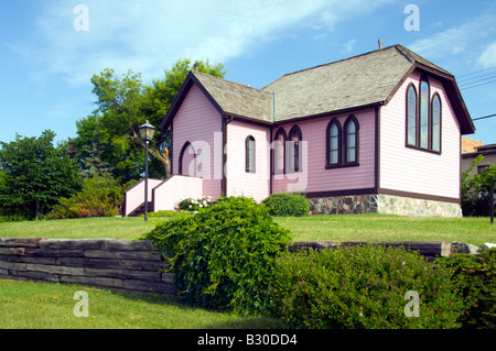 La prune d'un musée de l'Église Patrimoine Souris autrefois l'église anglicane St Lukes à Souris Manitoba Canada Banque D'Images