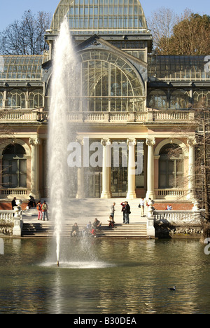 Crystal Palace, Parque del Buen Retiro, Madrid Banque D'Images