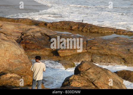 Kovalam beach,Kerala, Inde Banque D'Images