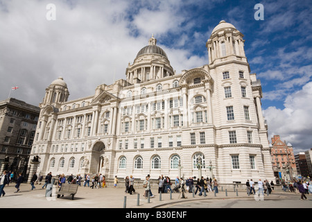 Liverpool Merseyside England UK Port de Liverpool extérieur de l'immeuble à l'architecture de style néo classique Banque D'Images