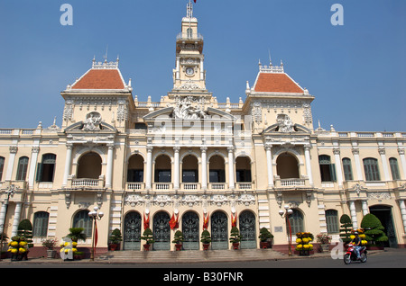 Hôtel de ville ou du Comité Vietnam Saigon Bâtiment Banque D'Images