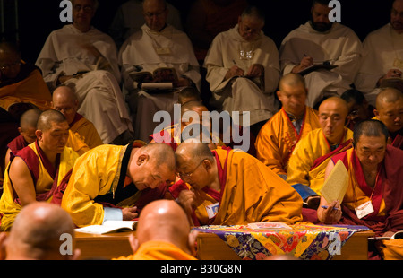 ARJIA RIMPOCHE à un KHEMPO MONGOL Dalaï Lama en octobre 2007 l'enseignement de l'Indiana à Bloomington Banque D'Images