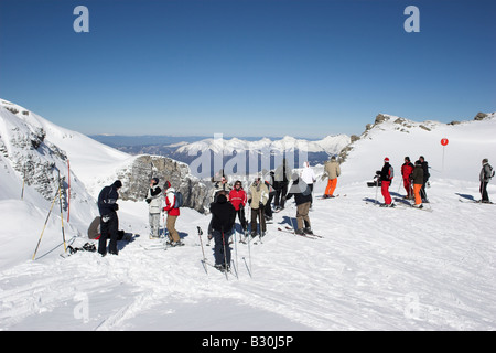 Station de ski Flaine Grand Massif Banque D'Images