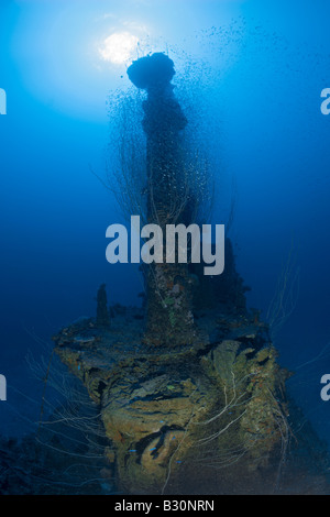 Tour de sous-marin USS Apogon atoll de Bikini des Îles Marshall Micronésie Océan Pacifique Banque D'Images