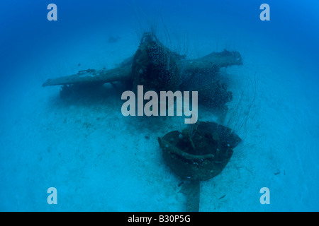 Près de bombardiers de USS Saratoga atoll de Bikini des Îles Marshall Micronésie Océan Pacifique Banque D'Images