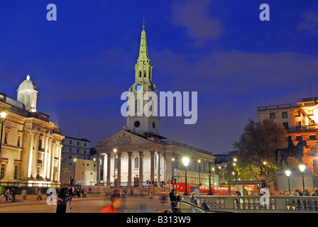 St Martins dans l'église de champs à Trafalgar Square Londres, UK Banque D'Images