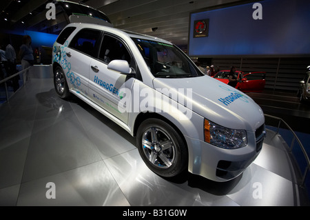 General Motors GM Chevy Equinox à pile combustible hybride nouveau SUV voiture modèle de véhicule hors route au British International Motor Show à Excel Banque D'Images