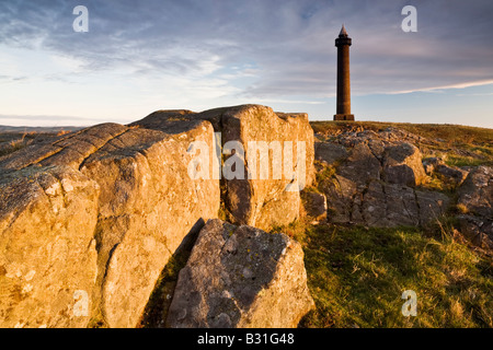 Le monument de Waterloo au sommet de Peniel Heugh dans la région des Scottish Borders dans le sud de l'Ecosse Banque D'Images