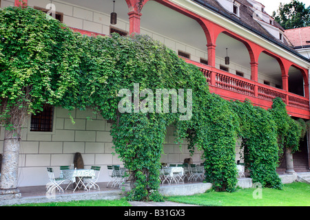 Innsbruck : Schloss Ambras : Jardins Banque D'Images