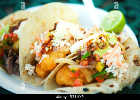 tacos au poisson Banque D'Images