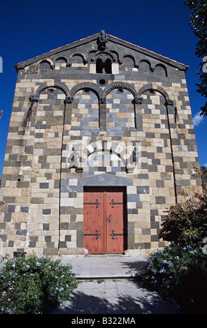 Eglise de la Trinite et San Giovalli à Aregno, Corse Banque D'Images