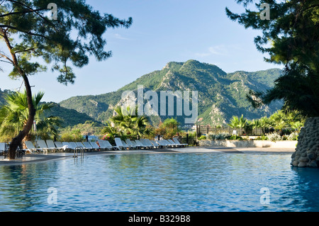 Piscine à Marmaris Palace Hotel Marmaris Mugla Turquie Banque D'Images