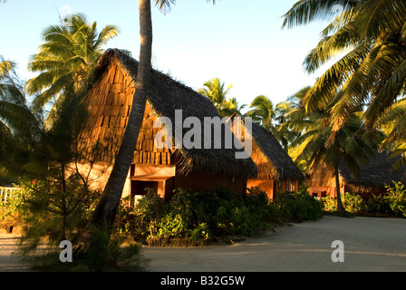 Aitutaki Lagoon Resort and Spa, les îles Cook Banque D'Images