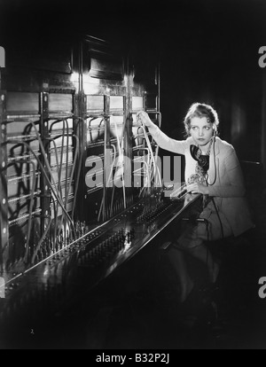 L'opérateur téléphonique Banque D'Images
